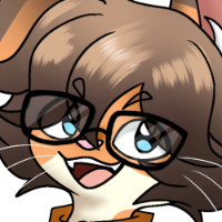 a drawing of my orange cat fursona